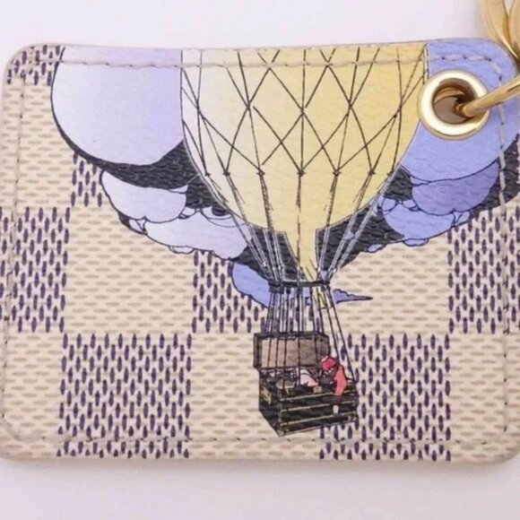 Auth Louis Vuitton Damier Azur Illustre Keyring - Picture 11 of 16